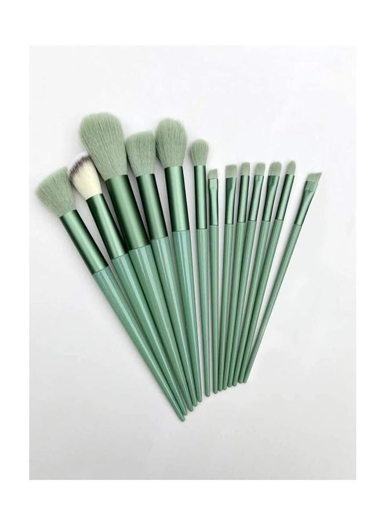 مجموعة فرش مكياج احترافية 13 قطعة (قد يختلف اللون)